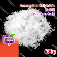 500g Ammonium Molybdate Mo 54% / (NH4)6Mo7O244H2O / Trace Element / Molybdenum / Bahan Baja AB Ferti