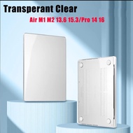 Hard Case For MacBook Pro Air 13 M3 M4 Pro 14 16 Laptop cover A2918 A3113 A3114 A3112 A3401 Transpar