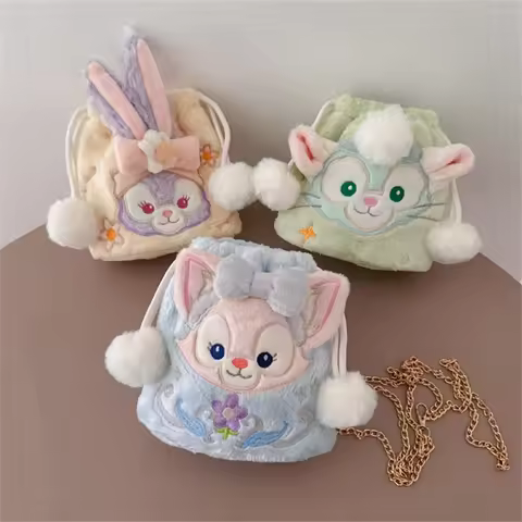 Lovely StellaLou Drawstring Bag Kawaii Anime LinaBell Gelatoni Cosmetic Bag Plush Bag Coin Purse Mes