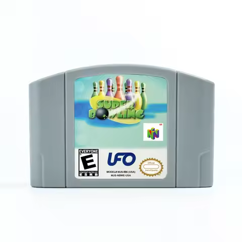 Super Bowling 64 N64 Cartridge USA EUR Game Card For 64bit Game Consoles