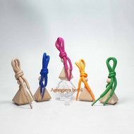 Hanging Perfume Glass Bottle 8 RoseML with Triangular Wooden Lid Glass Bottle/ Perfume Glass Bottle/