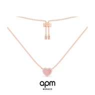 APM necklace Monaco brand โซ่ของขวัญ วันเกิด สร้อยคอ กุหลาบทอ ไหปลาร้า บรรจุภัณฑ์กล่องของขวัญเต็มรูป
