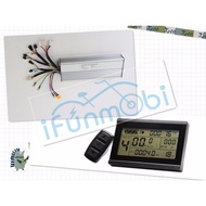 ✤Ebike 36V 48V LCD3 Panel+Fat Wheel 1500W Controller 18MOSFET 45A bicicleta escobillas DC Sine W ❥w