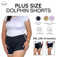 Necessary Plus Size Pambahay Dolphin Shorts Cotton fit for Large to 3XL (Mall Quality) Plus Size Sho