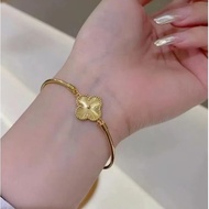 10k saudi gold clover bracelet-880
