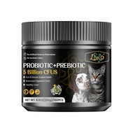 LDECO® Dog Supplement Probiotic + Prebiotic - Pet Probiotic Chews For Cat and Dog - Gut & Skin Healt