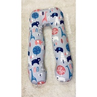 Gối Bà Bầu Chữ U Hahuma - Vải Cotton Hàn Quốc Bông 3D