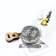 Luxury Design Gold Silver Metal Sequins Round Evening Bag Fashion Dress Party Wedding Clutch Bag Wom