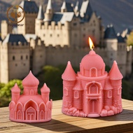 Popubear  Diy European Castle Candle Mold Flexible Silicone Mold European Castle Candle Mold Silicon