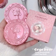 Gege Bear Embossed Matte Blush Matte Blush Palette Makeup Face Pigmented Cosmetics High Blush K7