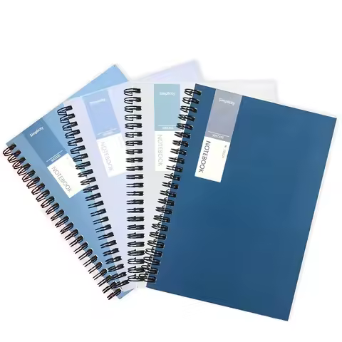 1Pc 40/80 Sheet Vintage Spiral Coil Notebook A5/B5 Memo Journal Diary Notebook Spiral Design Student