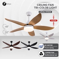 Ceiling Fan With Light 5 Blade Ceiling Fan 3 Tone LED Light Kit and Remote Control