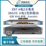 【可開發票】Z87萬兆3685U6電2光愛快軟路由器i3i5i7多WAN口工控機