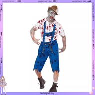 Halloween Masquerade Haunted House Horror Dress Up Zombies Adult Nurse Surgical Doctor Costume cospl