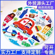 Baby ins Game Mat Floor Mat Crawling Mat Wholesale Round Climbing Mat Foldable Children Thickened KJ