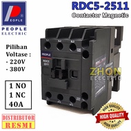 MAGNETIC CONTACTOR RDC5-2511 1NO 1NC PEOPLE CONTACTOR