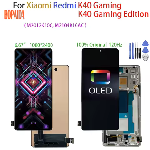 Original For Xiaomi Redmi K40 Gaming M2012K10C M2104K10AC Pantalla lcd Display Touch Screen Repair R