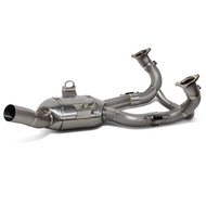 E-B13E1 Full Kit Exhaust Line for BMW 1300GS 1300ADV R1300GS Titanium Header Escape Front Link Pipe 