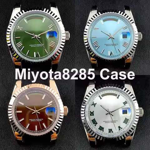 Miyota8285 Watch Case 39mm Case Rome Dial automatic mechanical sapphire glass men watch fit Miyota82
