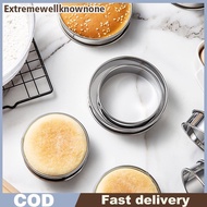 EONE 8/9/10CM English Muffin Rings Crumpet Rings Double Rolled Tart Ring Round Stainless Steel Muffi