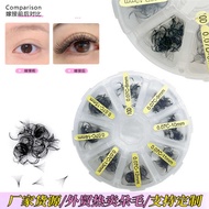 8 Grids Mixed Bulk Pointed Root Hair 3 2 0-1 Grafted False Eyelashes Thick Easy to Clamp Not