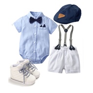 Baby Boy Clothes Set Costume for Baby Boy 2 Months Old Baby Boy Clothes Gentleman Suit Set Baby Romp