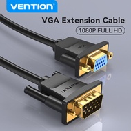 Vention VGA Extension Cable 1080P VGA ชายหญิง Extender สาย1M 1.5M 2M 3M 5M สำหรับคอมพิวเตอร์โปรเจคเต