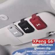 Suitable for XPeng G6 Car Glasses Clip Multi-function sun visor Multi-function glasses case XPeng G6