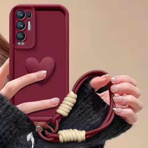 For Oppo Find X3 Neo Case OPPO Find X3Neo Phone Case CPH2207 FIND X3 NEO Full Package Matte Love Hea