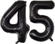 45 Number Foil Balloon Number 40 Inch Jumbo Giant Balloon for 45th Birthday Party Decoration Wedding