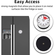 Mechanical Kitchen Timer / Kitchen Cooking Alarm / Stainless Steel / Color