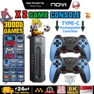 2025 New 4K Video Game 64G Built-in 40000 +Games Rechargeable Handle Retro Game Stick Wireless Contr
