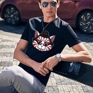 Men Short-sleeved T-shirt Fashion Summer Harajuku Streetwear Top Tee Anime Print O-neck Casual Male Clothes Slim  S-5XL