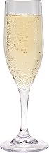 G.E.T. SW-1401-1-SAN-CL-EC BPA-Free Shatterproof Plastic Champagne Glasses, 6 Ounce, Clear (Set of 4
