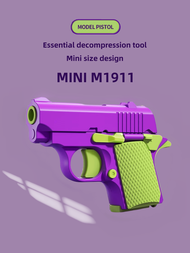 紫色可拆卸胡蘿蔔槍吹抗壓迷你胡蘿蔔槍-非功能性,帶胡蘿蔔設計