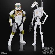 STAR WARS THE BLACK SERIES CLONE COMMANDO (URBAN FIGHTER) & B1 BATTLE DROID (TRAINING), BATTLEFRONT
