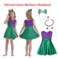 Baby Dress for Girls 1 Year Old Fashion Mermaid Princess Girls Sleeveless Thin Dress Baby Girl Clothes Summer Dresses 2-8 Years Old Kids Girl Birthday Dress