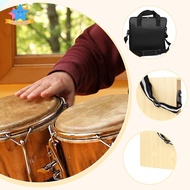 [Edstars] Travel Cajon Box Drum with Storage Bag, Wood Hand Drum Percussion, Portable Cajon Drum Han
