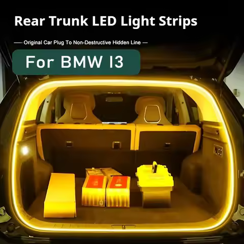 Rear Trunk LED Light Bar Strips Trunk Interior Decorative Lamp Strip Fit For BMW I3 I3S Auto Interio