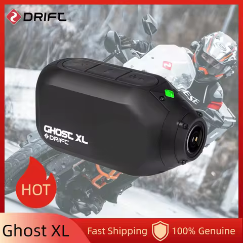 Drift Ghost XL Action Camera 1080P HD WiFi Sports Cam 9H Long Battery IPX7 Waterproof Motorcycle Hel