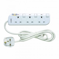 Khind 3 Way / Gang Trailing Socket ( Extension Cord ) LN8133W (SIRIM)