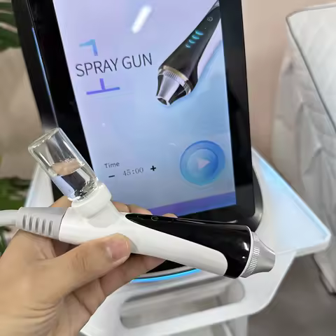 New Water Dermabrasion Oxygen Ice Blue Smart Jet Aqua Peel Small Bubble Skin Cleansing Device facial