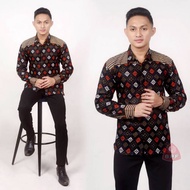 Men's batik Shirts / batik Shirts / Men's Tops / Long-Sleeved batik