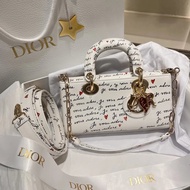 Dior New Product Tanabata Limited mylady Horizontal Version D-joy, Graffiti Leather, Inner Matching 