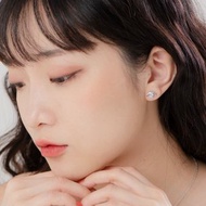 藍托帕石925純銀惡魔之眼耳環