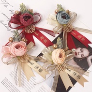 Corsage Small Fresh Wedding corsage Groom Bride Mori Series corsage Flower Wedding Supplies Complete