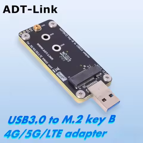 ADT-Link USB 3.0 To M.2 NGFF B-Key Adapter Riser Card Standard Dual SIM Slot 3.7V 3A 5G 4G LTE Wirel