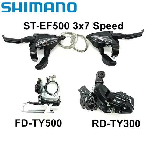 Original Shimano 21 Speed Groupset RD-TY300 Rear Derailleur ST-EF500 3x7 Speed Shifter Brake Lever F