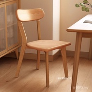 Louis Solid Wood Log Household Dining Chair Restaurant Leisure Chair Backrest Desk Chair Dining Tabl