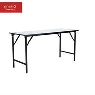 Took lae dee โต๊ะพับอเนกประสงค์ ขนาด  60x90x75 cm. สีโฟเมก้าขาว เกรดเอ มาตรฐานสูง  ผลิตในไทย  แข็งแร